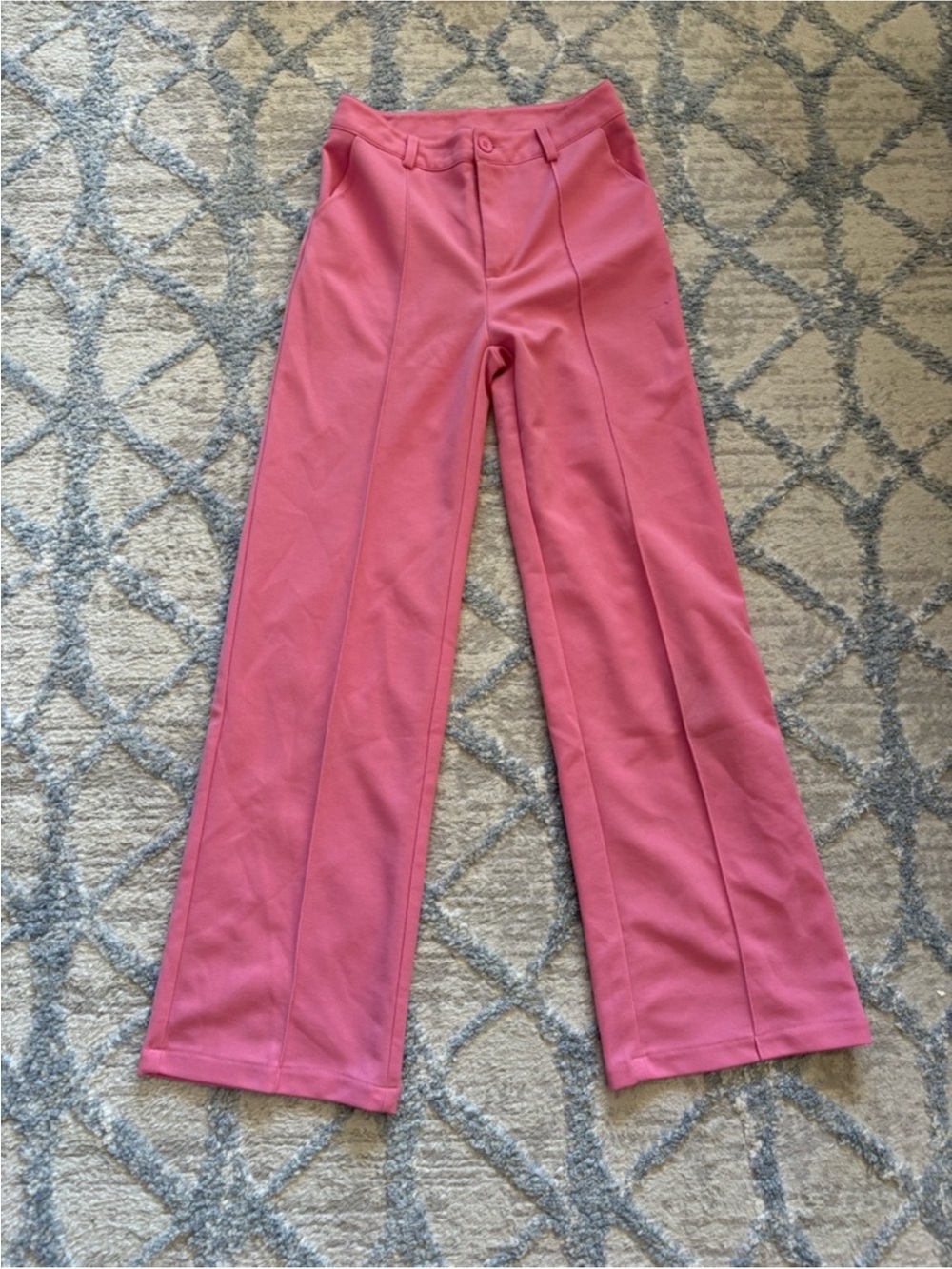 3 for $14 SHEIN Women’s Pink Straight-Leg Trousers size xs